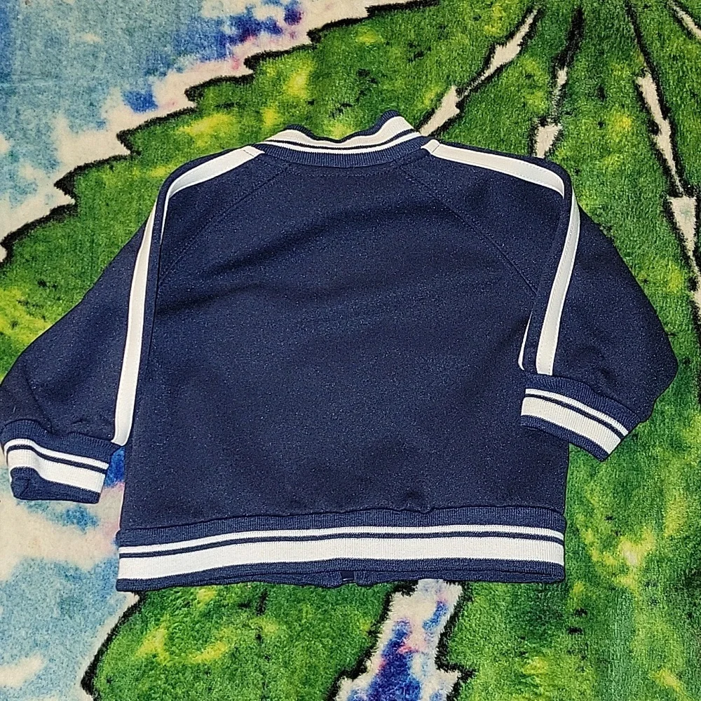 Nike Varsity Zip Up Sweatshirt Navy Blue White Baby 0/3 Months Y2k